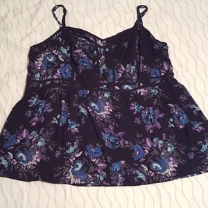 Torrid Floral Babydoll Top Size 3
